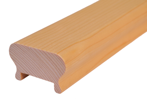 drevený profil (62x43mm /L:2300mm), materiál: buk, brúsený povrch bez náteru, balenie: PVC fólia
