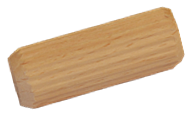 drevený spojovací kolík (ø 15mm/ L:40mm), materiál: buk, brúsený povrch bez náteru EDB-111