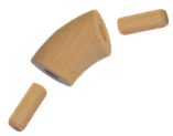 drevený spojovací oblúk (ø 42mm /45°), materiál: buk, brúsený povrch bez náteru EDB-45S