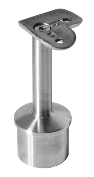 držiak madla pevný na trubku ø 42.4mm (78x64mm, 90° uhol), brúsená nerez K320 /AISI304