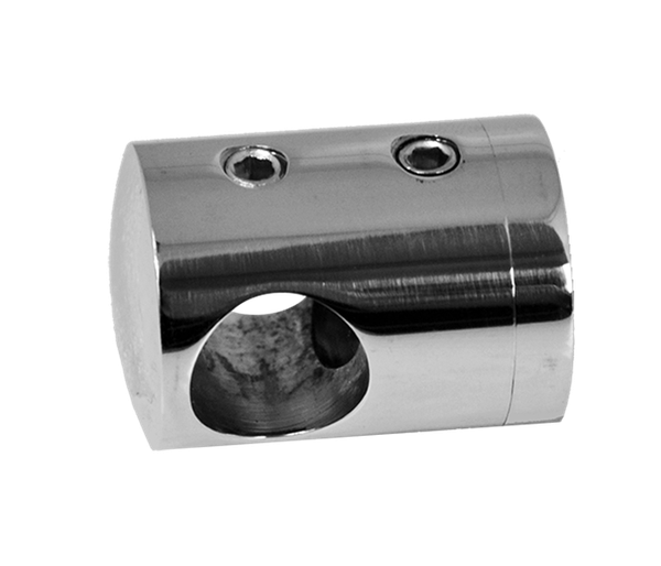 držiak tyče ø 12mm (koncový-ľavý) plochý (30x22mm), brúsená nerez K320 /AISI304