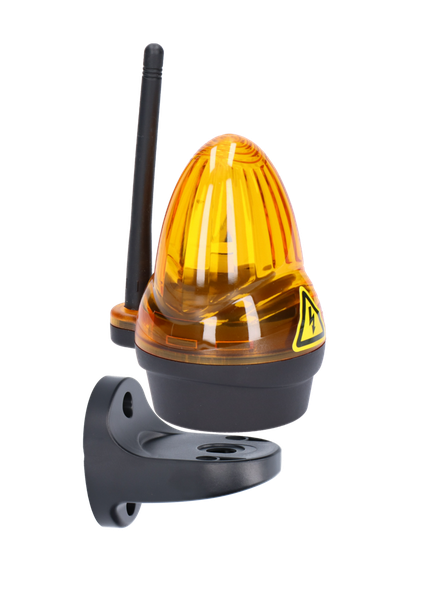 Oranžové výstražné LED svetlo s anténou, 12/24/230V HFL6