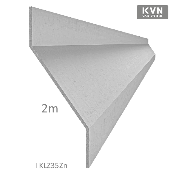Z-profil-lamela L-2000mm, 20x40x20x1,5mm, zinkovaný plech KLZ35Zn